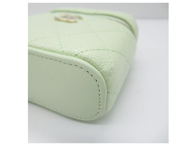 Borsa a spalla Chanel Green Vanity Chain Verde - vista 9
