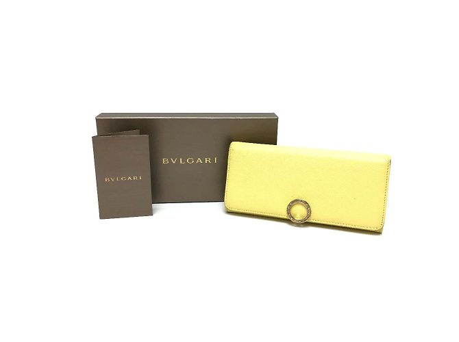 Bulgari Bvlgari Gelber Leder Lang Geldbeutel - Ansicht 14