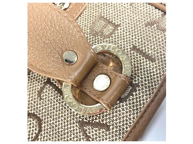Bulgari Bvlgari Beiger Leder Tote Bag - Ansicht 7