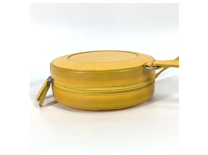 Bulgari Bvlgari Schultertasche aus gelbem Leder - Ansicht 3