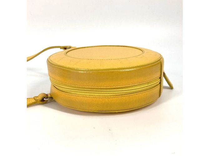 Bulgari Bvlgari Schultertasche aus gelbem Leder - Ansicht 4