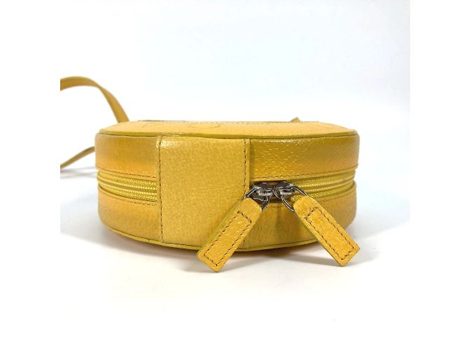 Bulgari Bvlgari Schultertasche aus gelbem Leder - Ansicht 6