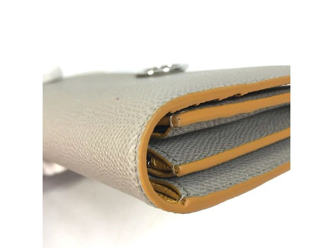 Bulgari Bvlgari graue Leder-Bifold-Brieftasche Braun - Ansicht 10