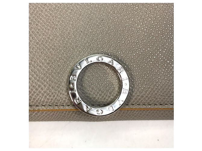Bulgari Bvlgari graue Leder-Bifold-Brieftasche Braun - Ansicht 11