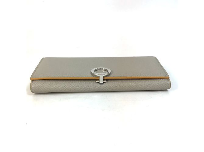 Bulgari Bvlgari graue Leder-Bifold-Brieftasche Braun - Ansicht 3