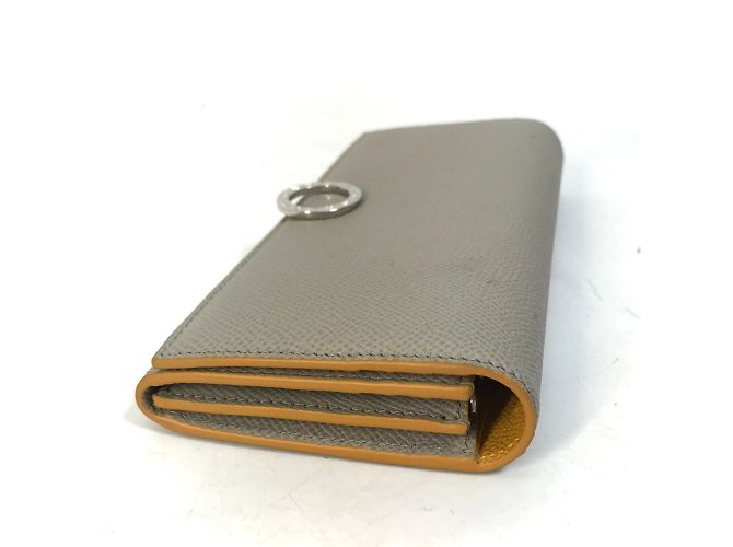 Bulgari Bvlgari graue Leder-Bifold-Brieftasche Braun - Ansicht 6