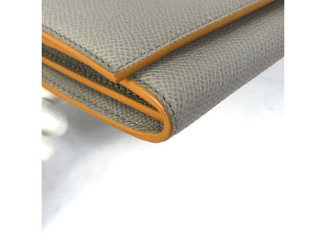 Bulgari Bvlgari graue Leder-Bifold-Brieftasche Braun - Ansicht 7