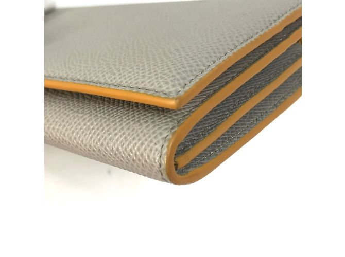 Bulgari Bvlgari graue Leder-Bifold-Brieftasche Braun - Ansicht 8