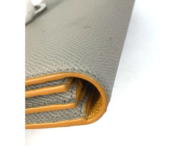 Bulgari Bvlgari graue Leder-Bifold-Brieftasche Braun - Ansicht 9