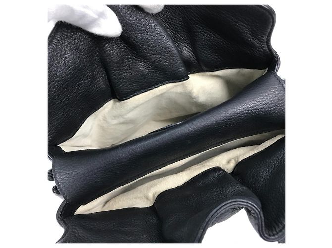 Bulgari Borsa tote in pelle nera Bvlgari Nero - vista 11