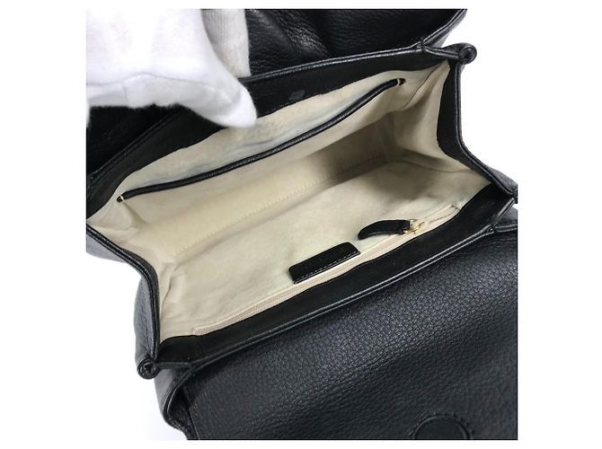 Bulgari Borsa tote in pelle nera Bvlgari Nero - vista 12