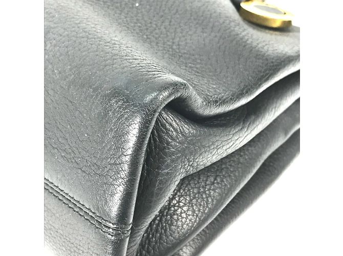 Bulgari Borsa tote in pelle nera Bvlgari Nero - vista 5