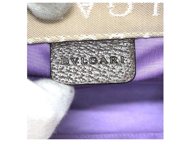 Bulgari Borsa Tote Bvlgari Logo Mania Beige - vista 13