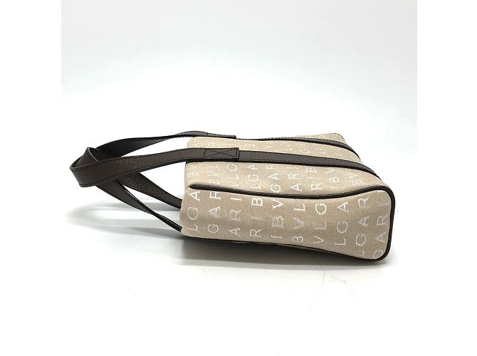 Bulgari Borsa Tote Bvlgari Logo Mania Beige - vista 3