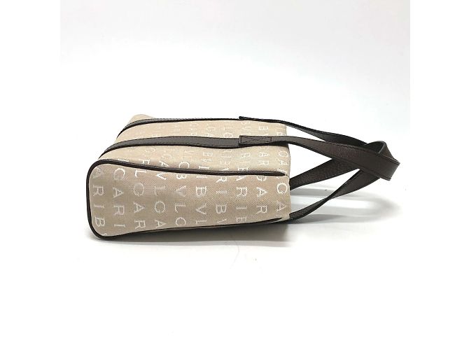 Bulgari Borsa Tote Bvlgari Logo Mania Beige - vista 4