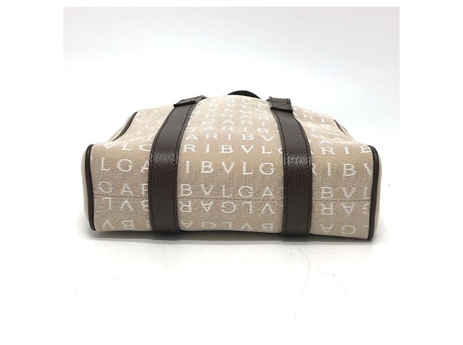 Bulgari Borsa Tote Bvlgari Logo Mania Beige - vista 5