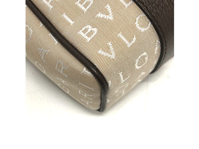 Bulgari Borsa Tote Bvlgari Logo Mania Beige - vista 7