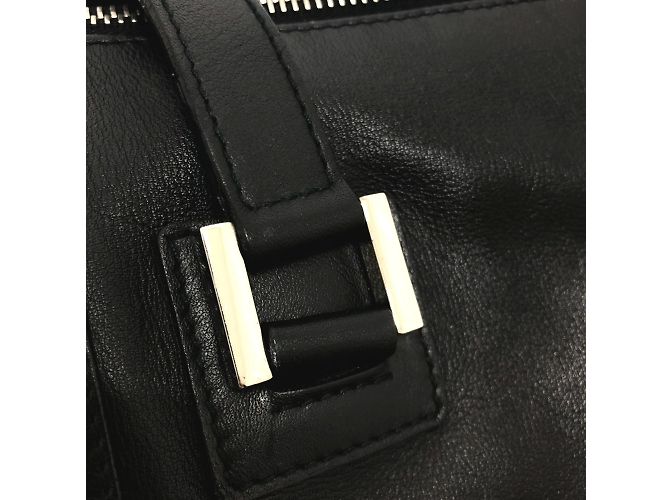 Bulgari Borsa in pelle nera Bvlgari Nero - vista 11