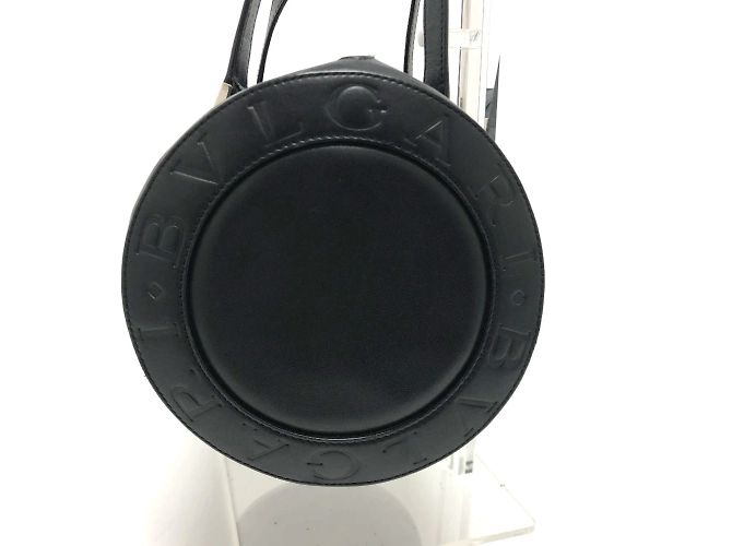Bulgari Borsa in pelle nera Bvlgari Nero - vista 3