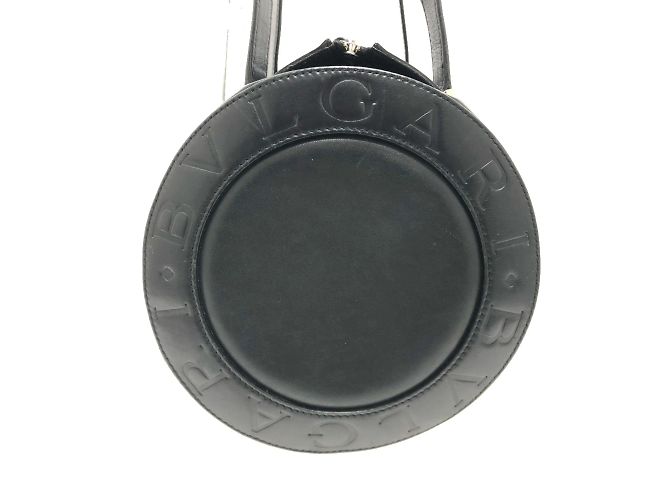 Bulgari Borsa in pelle nera Bvlgari Nero - vista 4