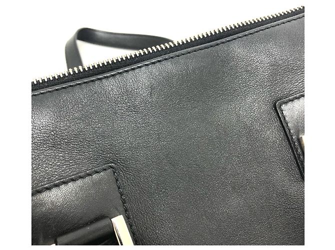 Bulgari Borsa in pelle nera Bvlgari Nero - vista 8
