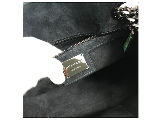 Bulgari Borsa a spalla Bvlgari verde - vista 11