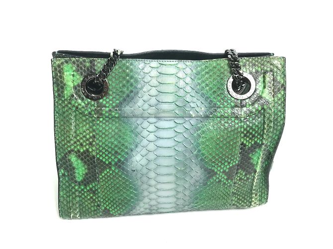 Bulgari Borsa a spalla Bvlgari verde - vista 2