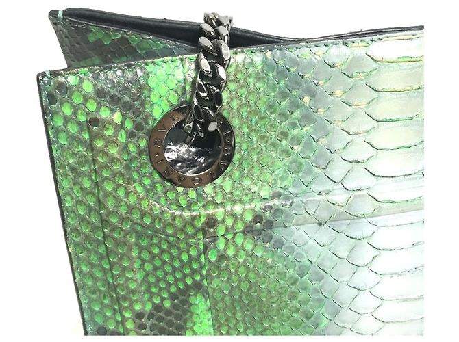 Bulgari Borsa a spalla Bvlgari verde - vista 3
