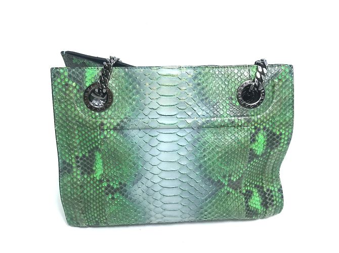 Bulgari Borsa a spalla Bvlgari verde - vista 4