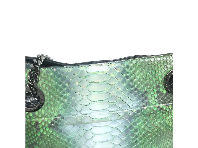 Bulgari Borsa a spalla Bvlgari verde - vista 5