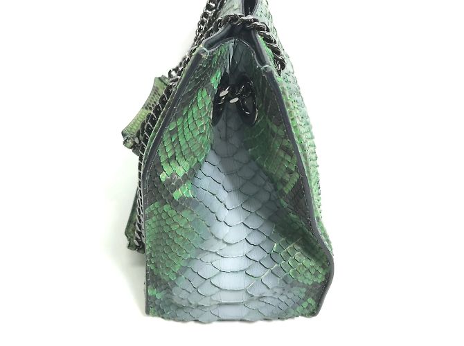 Bulgari Borsa a spalla Bvlgari verde - vista 6