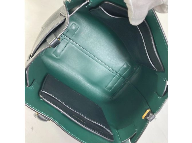 Borsa a spalla in pelle nera Burberry Nero - vista 13