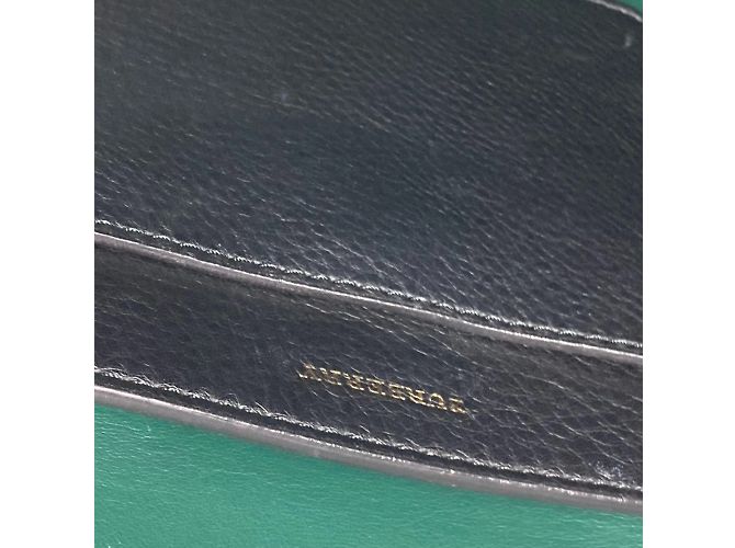 Borsa a spalla in pelle nera Burberry Nero - vista 14