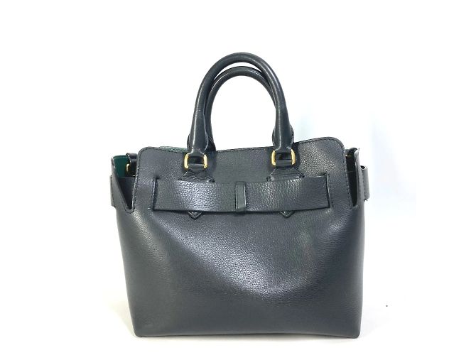 Borsa a spalla in pelle nera Burberry Nero - vista 2