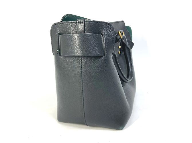 Borsa a spalla in pelle nera Burberry Nero - vista 3