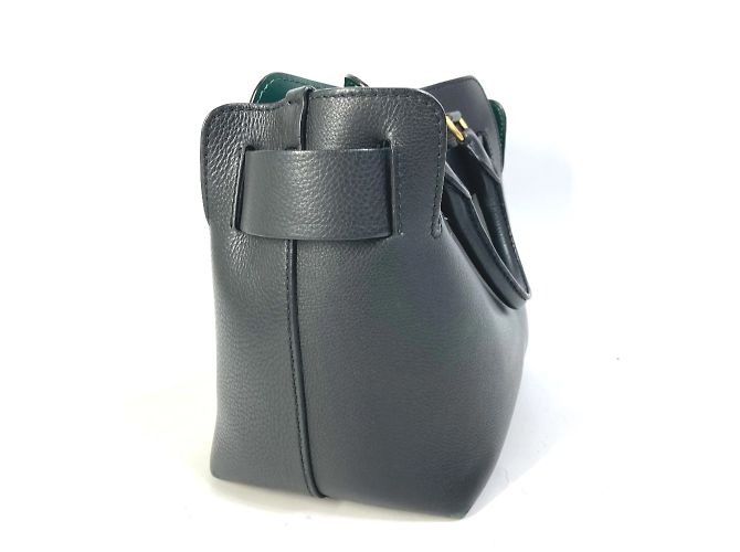 Borsa a spalla in pelle nera Burberry Nero - vista 4