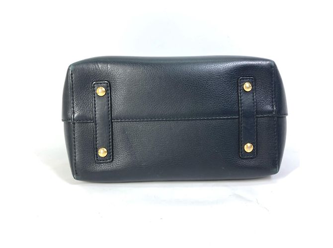 Borsa a spalla in pelle nera Burberry Nero - vista 5