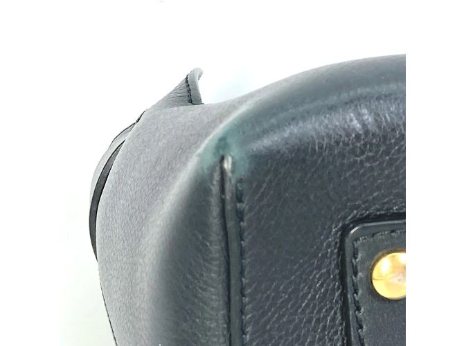 Borsa a spalla in pelle nera Burberry Nero - vista 6