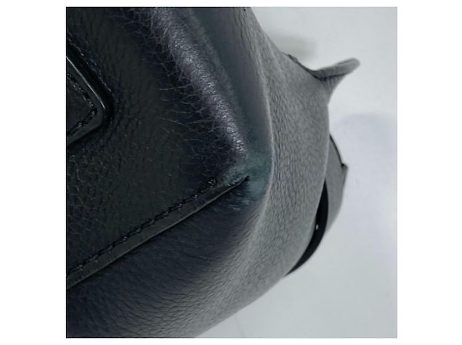 Borsa a spalla in pelle nera Burberry Nero - vista 7