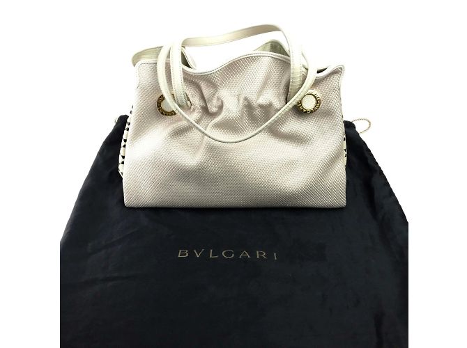 Bulgari Borsa a mano Bvlgari beige - vista 11