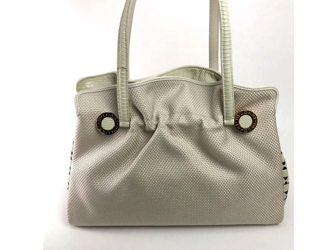 Bulgari Borsa a mano Bvlgari beige - vista 2