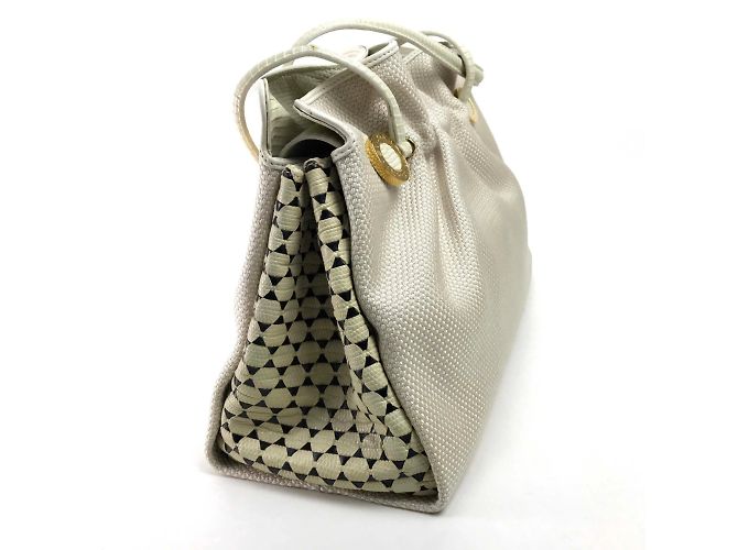 Bulgari Borsa a mano Bvlgari beige - vista 4