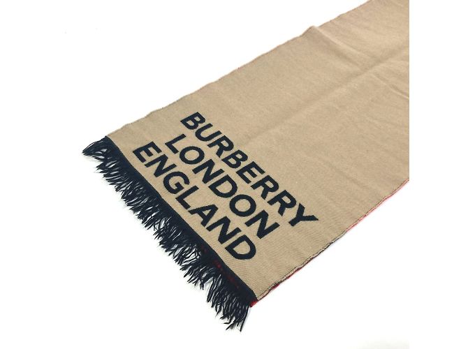 Sciarpa in lana Burberry Marrone - vista 10
