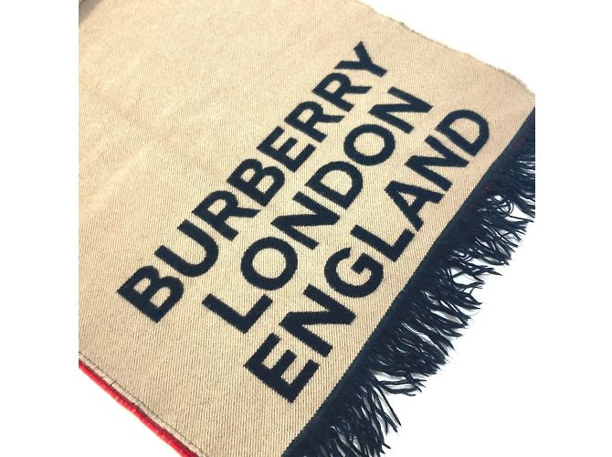 Sciarpa in lana Burberry Marrone - vista 3