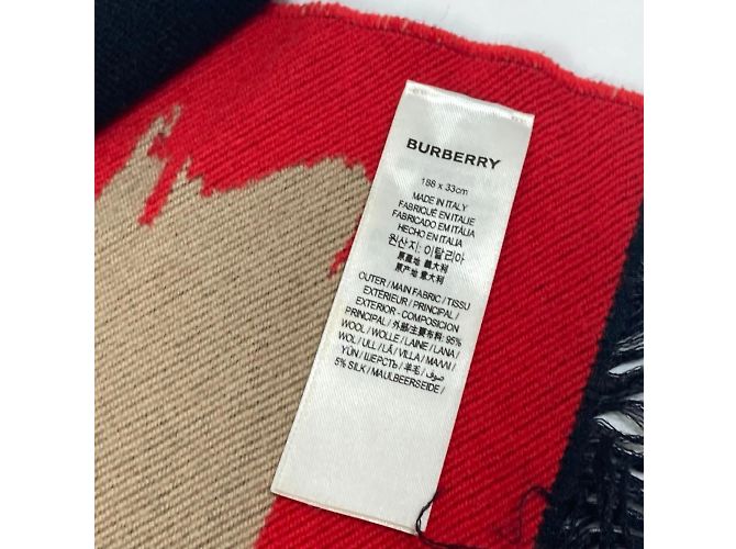 Sciarpa in lana Burberry Marrone - vista 6