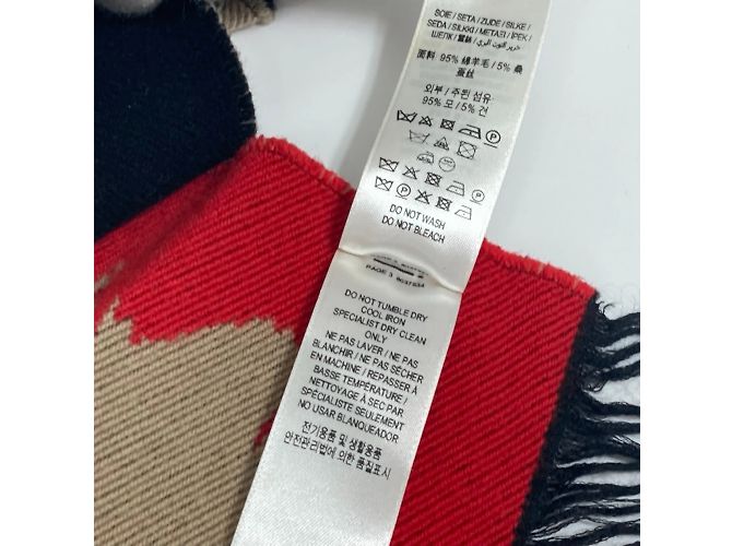 Sciarpa in lana Burberry Marrone - vista 7