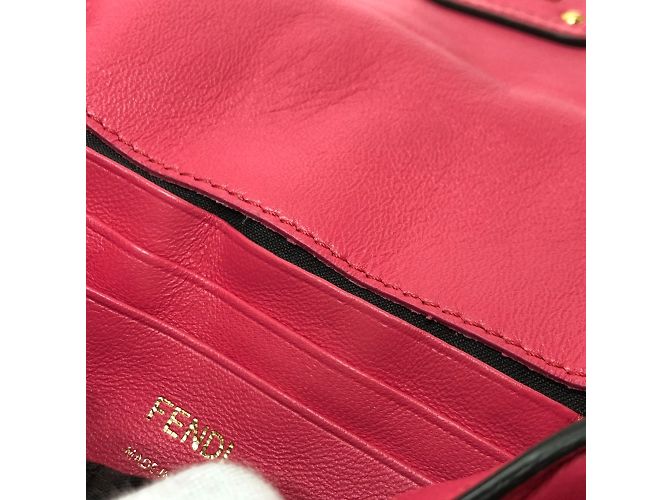Borsa a Spalla Fendi 8BS017 FF Chain Rosa - vista 14