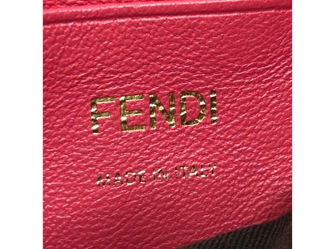 Borsa a Spalla Fendi 8BS017 FF Chain Rosa - vista 16