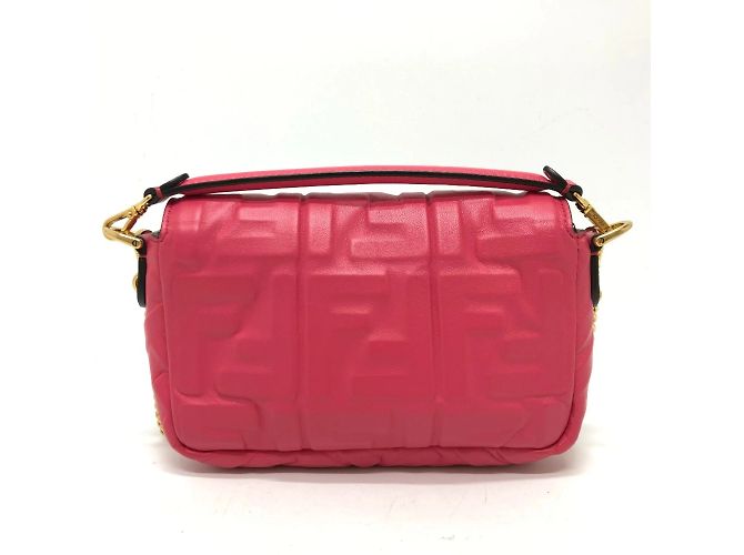 Borsa a Spalla Fendi 8BS017 FF Chain Rosa - vista 2