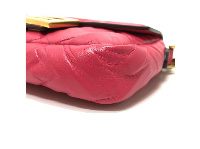 Borsa a Spalla Fendi 8BS017 FF Chain Rosa - vista 4